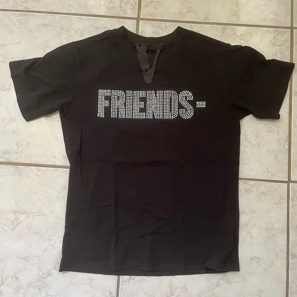 VLONE Shirts Vlone X Swarovski Rhinestone Friends Tee Poshmark
